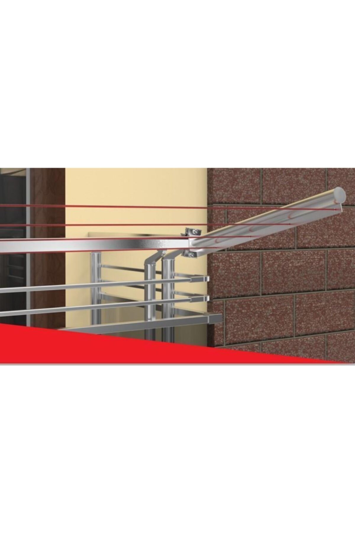 Koral Kare Profil Için Çamaşır Askılığı