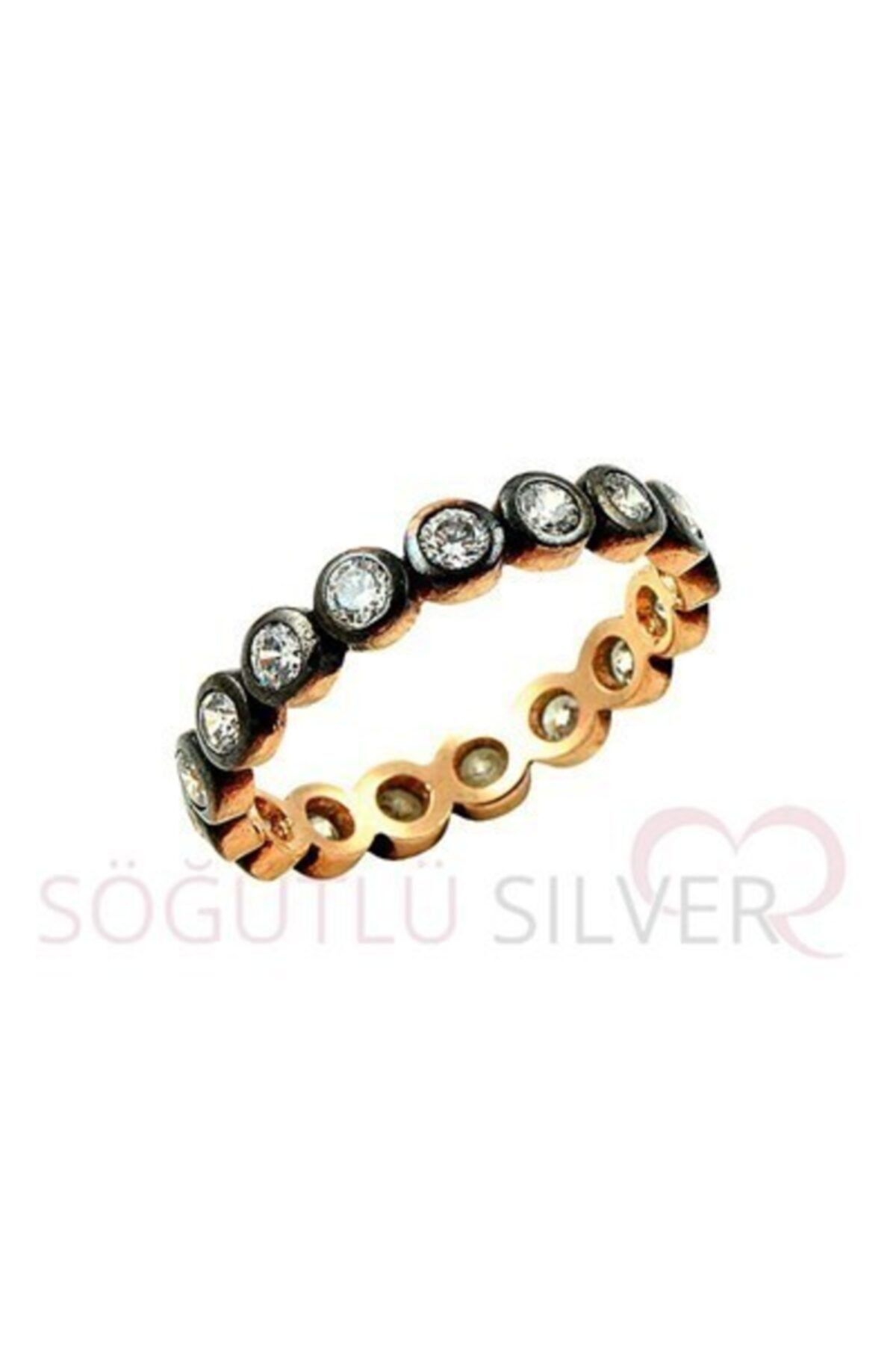Söğütlü Silver Rose Elmas Montürlü Alyans
