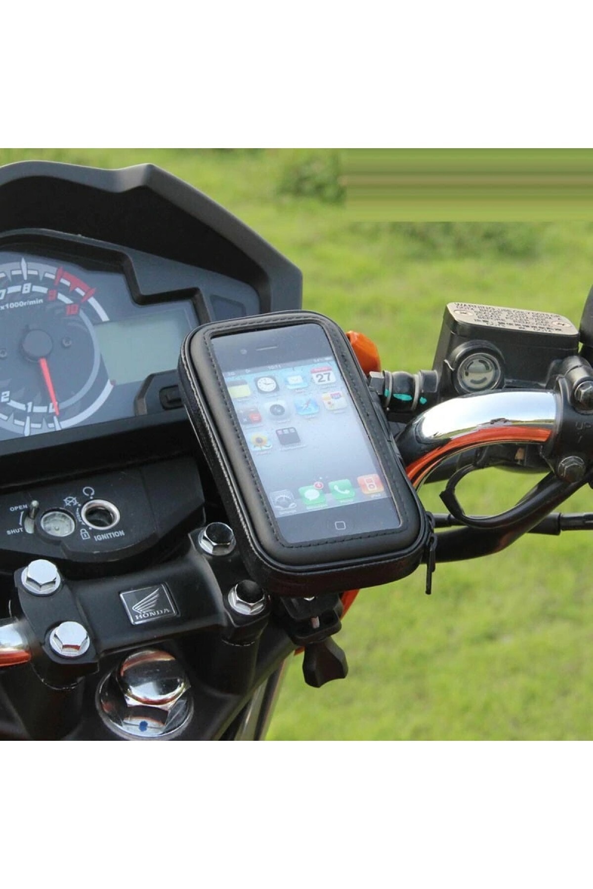 Kafe ss Sweet Smile Htc Desire 630 Motor Bisiklet Atv Cep Telefonu Tutucu Su Geçirmez Kılıf