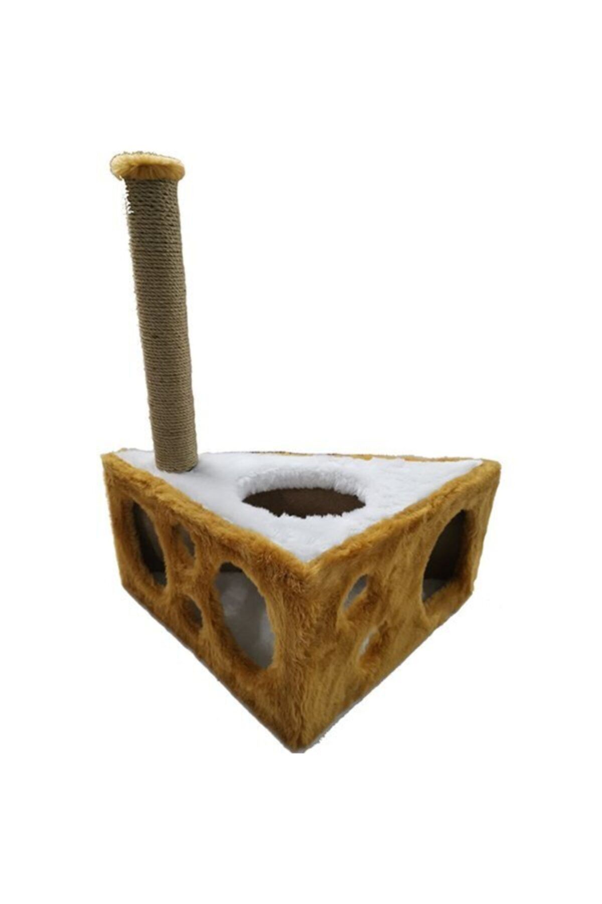 Cathause Cat Hause Y04 Peynir Kedi Tırmalama Kahve 67 Cm