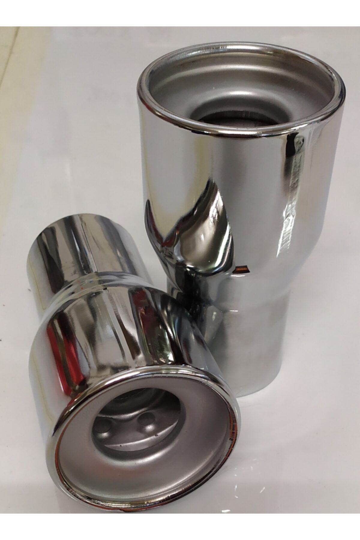 YAVAS OTO Yo 050 70 mm Yuvarlak Islık Sesli Çift Kapaklı Egzoz Ucu Paslanmaz