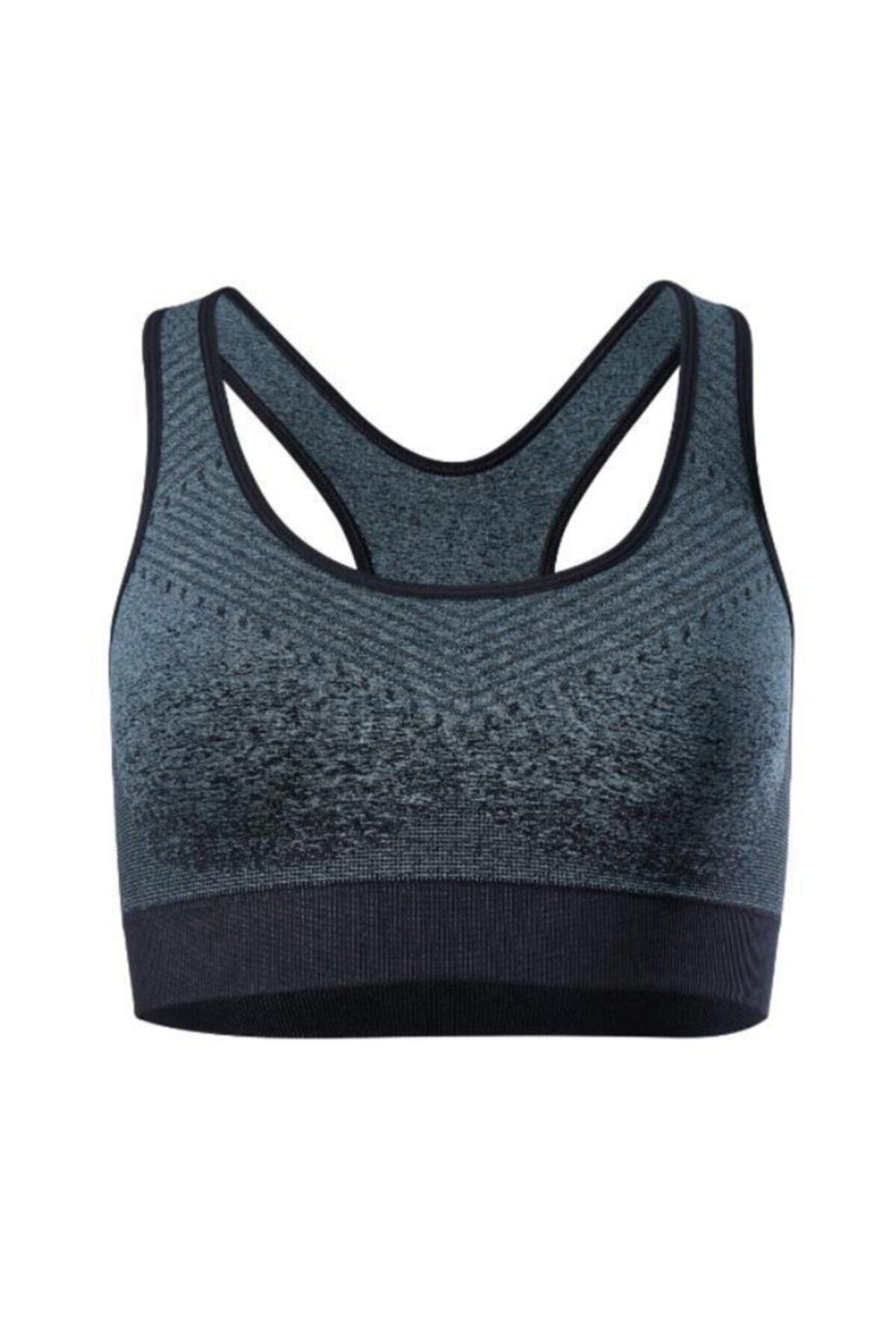 CHANZE Siyah Dikişsiz Spor Büstiyeri