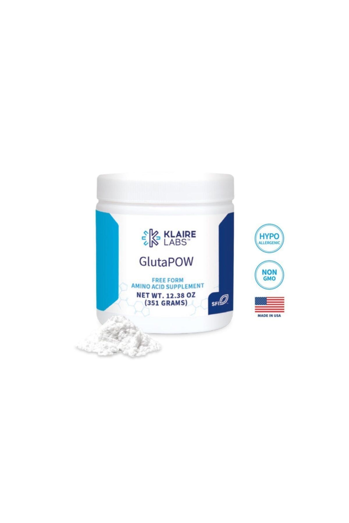 Klaire labs L-glutamin Glutapow 351 gr