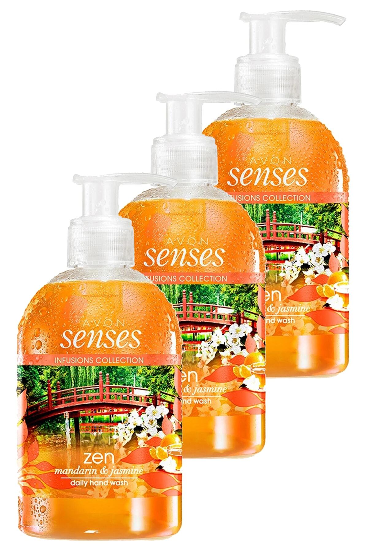 AVON Senses Zen Mandalina Ve Yasemin Kokulu Sıvı El Sabunu 250 Ml Üçlü Set