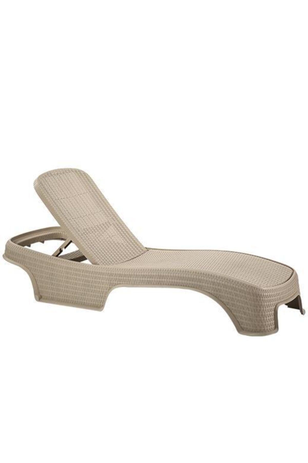 Omnipazar Sy2536 Bej Renk Brezza Royal Rattan Lüks Şezlong