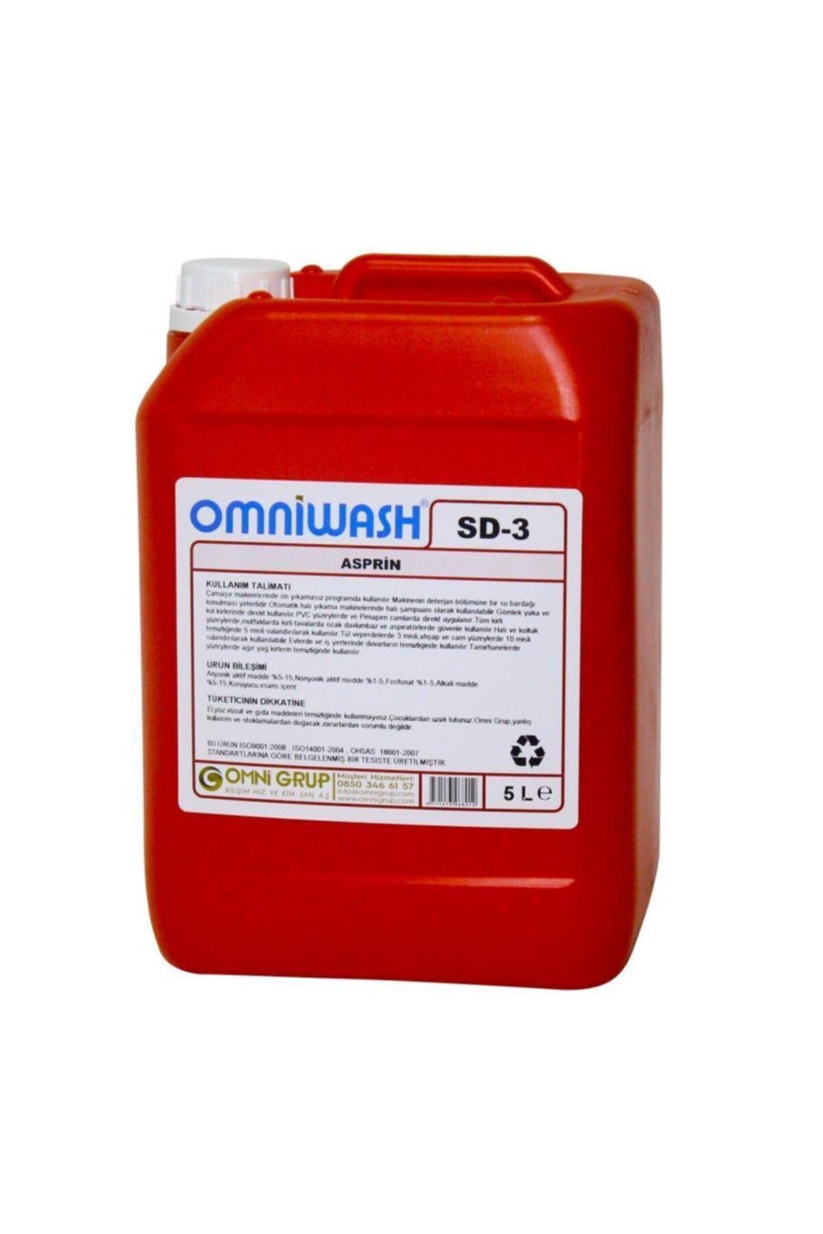 Omniwash Sd-3 5000ml Asprin Genel Temizlik Ürünü