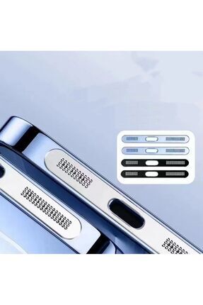 10adet Iphone 12 /13/14 /15/16 Series Hoparlör Için Toz Önleyici Sticker-hoparlör Koruyucu Aluminium Image 0