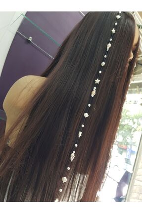 1 adet deniz kabuklu.incili.istiridye li.ve yıldızlı saç aksesuar Image 1