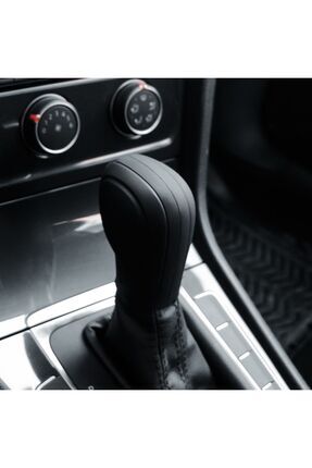 Dsg Silikon Vites Topuzu Kılıfı Volkswagen Skoda Golf Passat Octavia Superb Leon Siyah R Logo Image 0