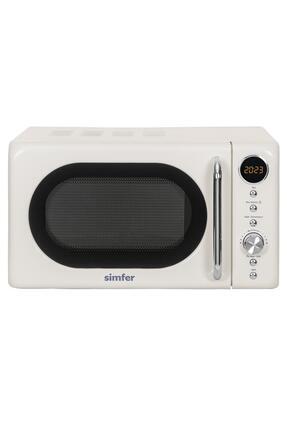 Sk4605 Retro Krem Dijital Mikrodalga Fırın Image 0