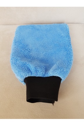 Mikrofiber Araç Yıkama Ve Detay Temizlik Eldiveni MAVİ Image 0