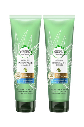 Sülfatsız Güç Ve Nem Aloe Bambu Saç Bakım Kremi 275ml x2 ADET Image 0