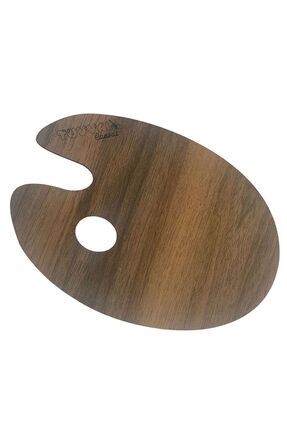 Ahşap Resim Paleti Oval 20x30cm Image 0