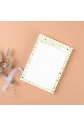 Kareli Yeşil Desenli Planlayıcı/to Do List/defter/notepad/memopad A5 Image 0