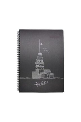 Mcolor 50 Yaprak Spiralli Siyah Defter Image 0