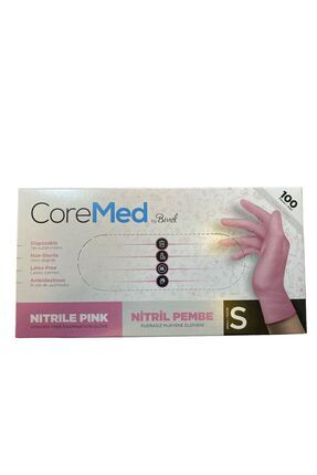 Nitril Pudrasız Pembe Eldiven 20 Paket 1 Koli Small Image 0