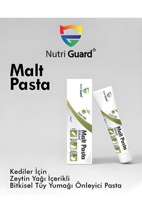Kediler Için Zeytinyağ Içerikli Bitkisel Tüy Yumağı Önleyici Pasta Nutriguard Malt Paste 50gr Image 0