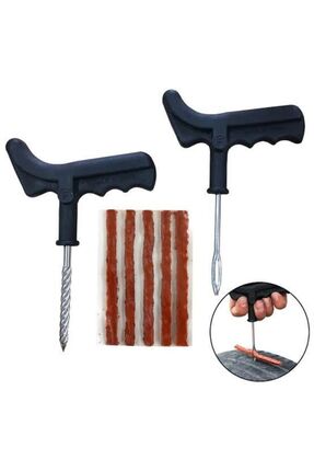 Lastik Tubeless Için Tamir Seti Kiti Fitil Ve Solüsyon K Image 3