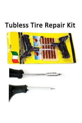 Lastik Tubeless Için Tamir Seti Kiti Fitil Ve Solüsyon K Image 2