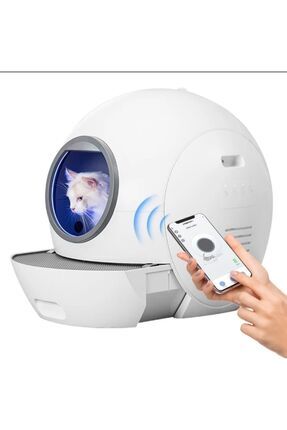 Otomatik Smart Pro Akıllı Kedi Tuvaleti,els Pet Uv Ile Bakteri Temizleme,koku Geçirmez,app Kontrol Image 0