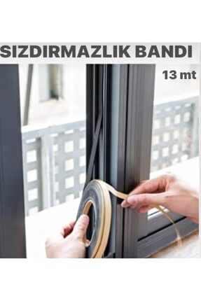 Kapı Pencere Isı Ses Yalıtım Bandı Kauçuk - Antrasit - 13mt Image 0