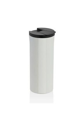 DN 3516 0.4 ÇELİK TERMOS BARDAK- BEYAZ Image 0