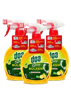 3 Kat Daha Güçlü Sprey Bulaşık Limon 500 ml X3 Adet Image 1