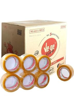 Vege Koli Bandı 45x100 Şeffaf (ASLAN) 48 Adet Image 0