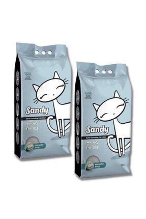 Marsilya Sabunu Ekstra Topaklanan Sodyum Bentonit Kedi Kumu 10 Kg X 2 Adet Image 0