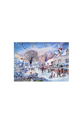 Keskin Color Kasabada Kış puzzle 2000 parça Image 0