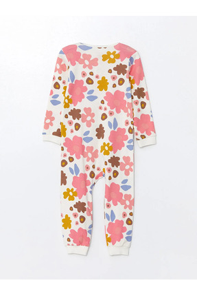 LCW baby Bisiklet Yaka Kız Bebek Tulum 2'li Image 2