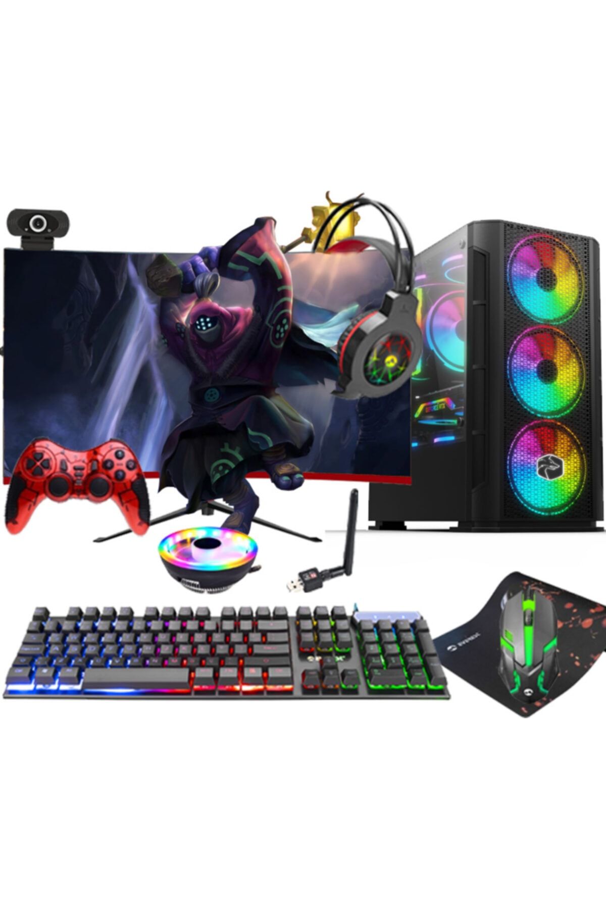 BigGameX Bg20 Ryzen 5 3600 Rx550 4gb 32 Ram 256 Ssd 500 Hdd 23,8\