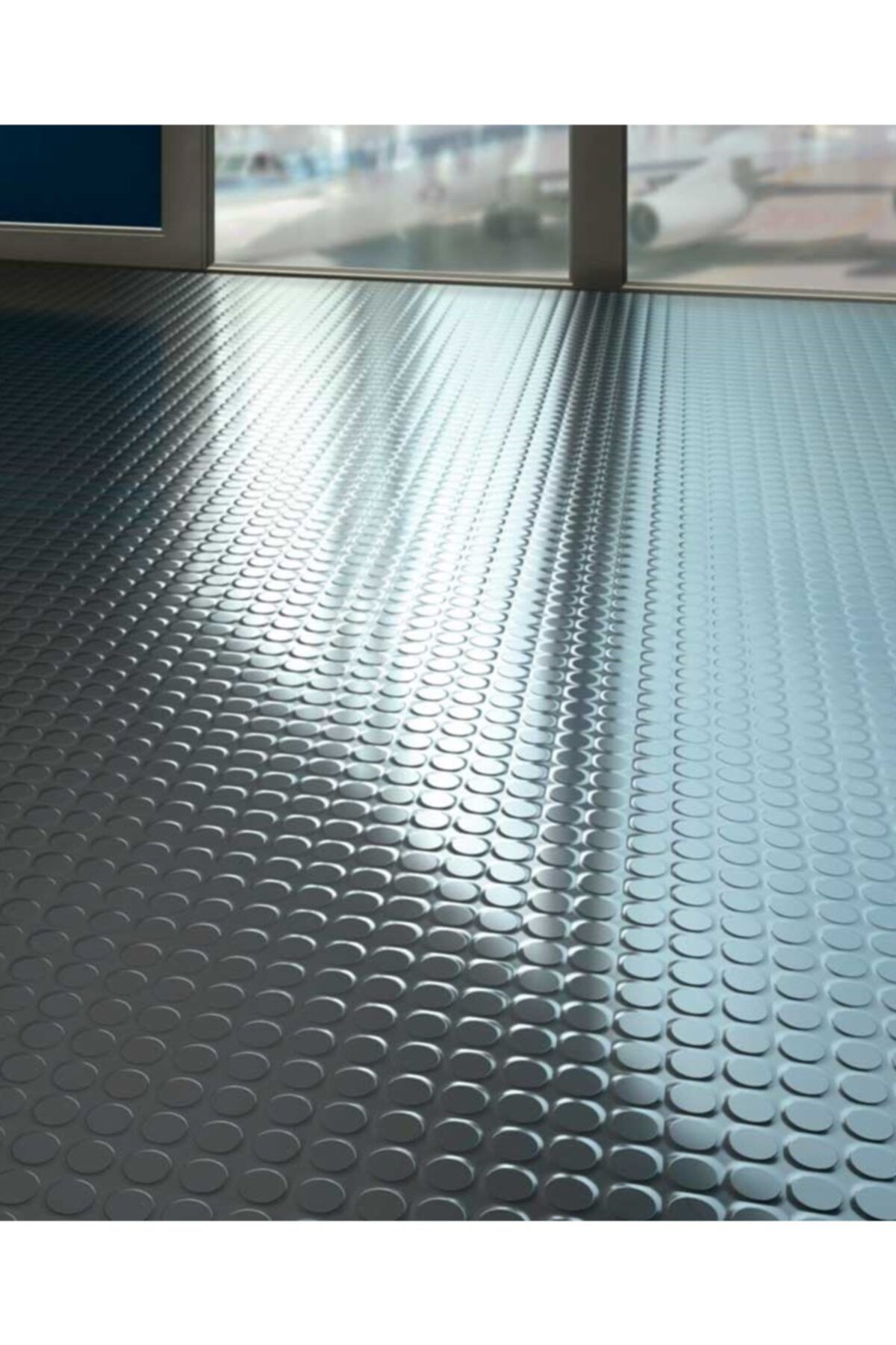 Edoplast 2m. X 18m. Siyah Pvc Paralı Muşamba Zemin Yer Otomobil Döşemesi Kaplama