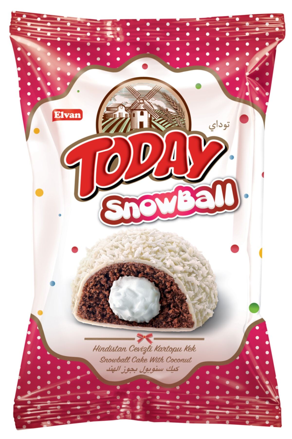 Elvan Today Snowball Hindistan Cevizli Kek 45 gr 1 Adet