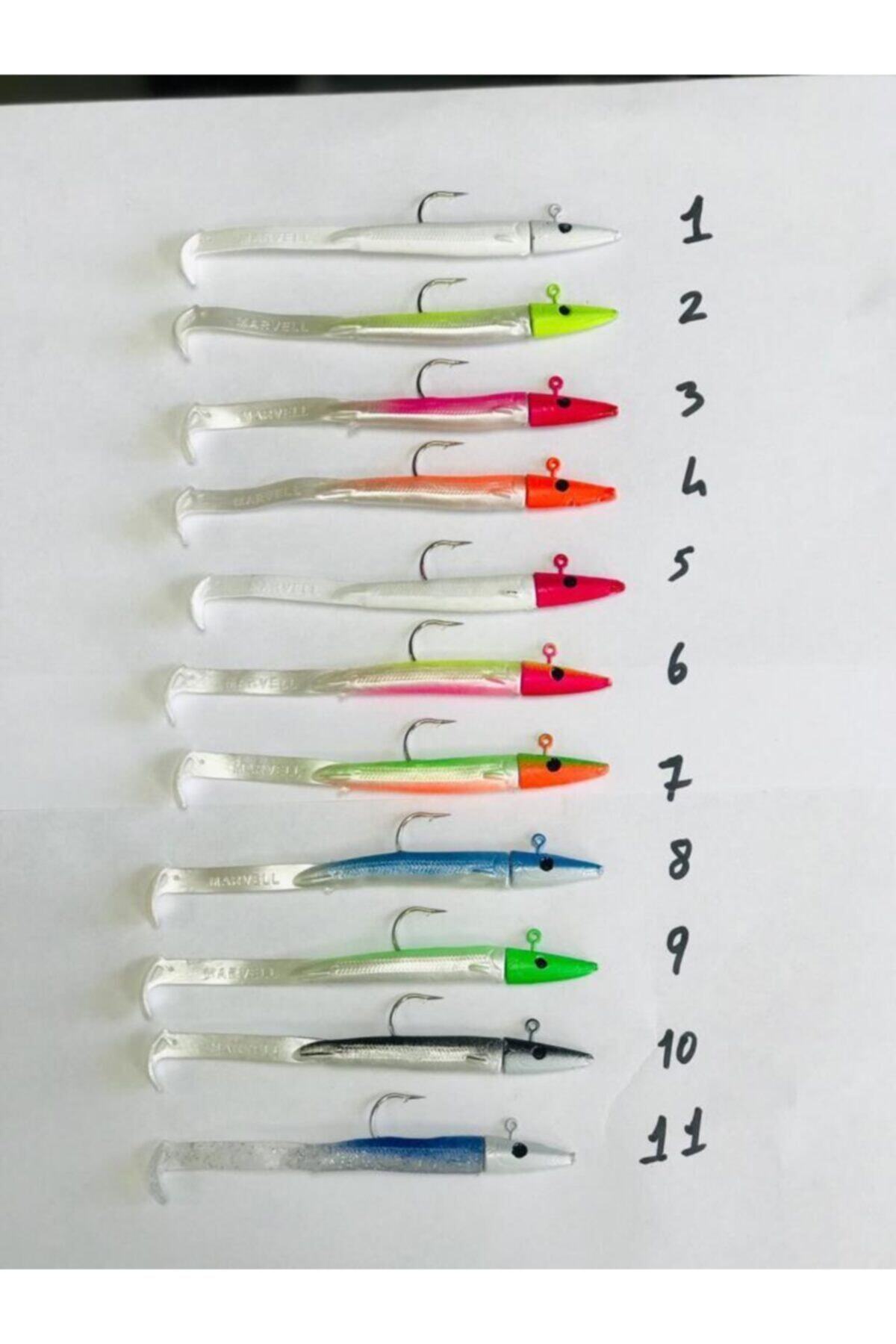 TRAKAV Marwell Jigheadli Levrek Silikon Yem 13 Cm 13 Gr