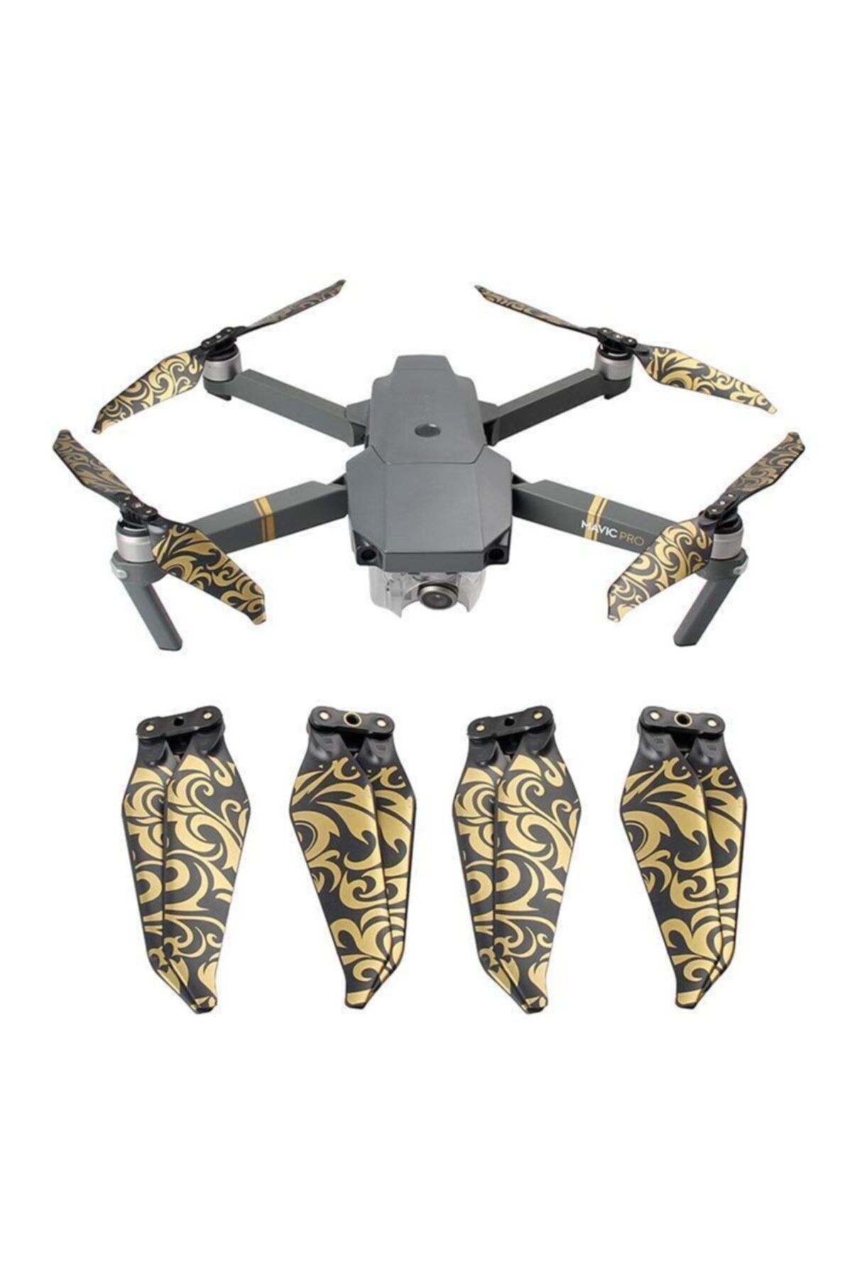 Profisher Djı Mavic Altın Alev Özel Üretim Pervane Seti