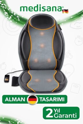 Alman Tasarım Isıtmalı Titreşimli Shiatsu Sırt Kalça Masaj Minderi MED88937 Image 0