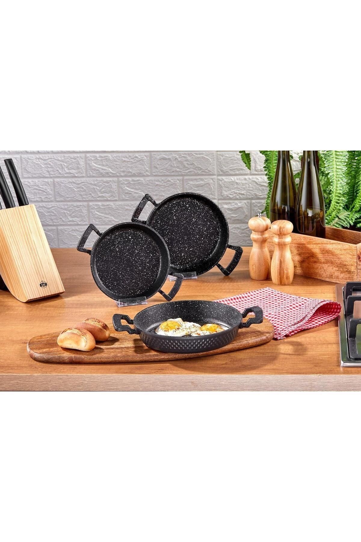 3 قطعه ریخته گری Sahan Set Black