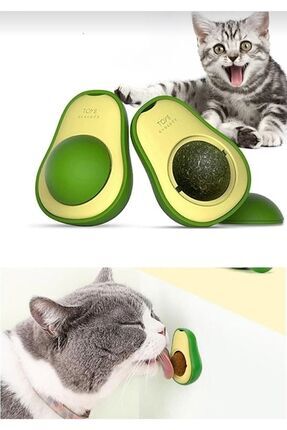 Doğal Kedi Çimi Avokado Catnip 360 Derece Dönen Kedi Nanesi Oyuncağı Image 0