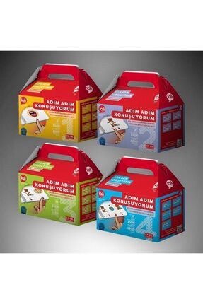 Lali Yayınları Adım Adım Konuşuyorum Terapi Seti Full Set ADIM ADIM 1-2-3-4 Image 0