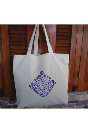 Baskısız Kalın Bez Çanta %100 Pamuk 45*50 Cm Image 5