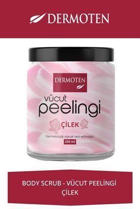 Body Scrub Çilek Özlü Besleyici Arındırıcı Nemlendirici Vücut Peelingi 250 ml Image 0