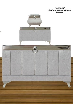 Çeyiz Sandık Damat Nişan Bohça Gelin Sandığı 3lü 0667 Image 0