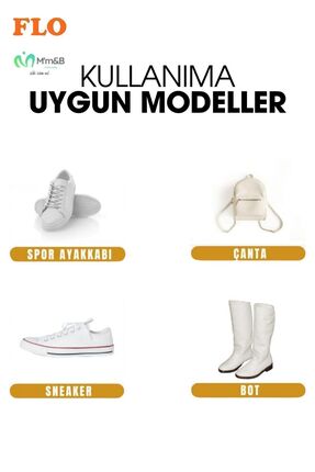 Beyaz Ayakkabı Boyası 75 ml / Beyaz Spor Ayakkabı Boyası/ Beyaz Deri Ayakkabı Taban Boya Image 7