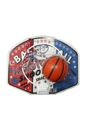 Beyaz Orta Boy Plastik Oyuncak Basketbol Potası Seti 4+ Yaş Image 0
