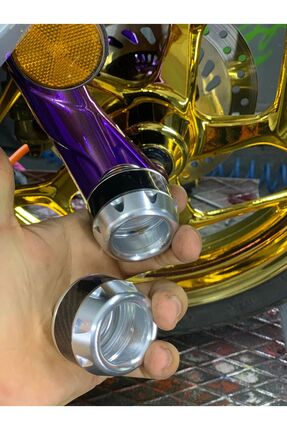 PCX,DİO ÖN JANT TAKOZU GÜMÜŞ Image 6