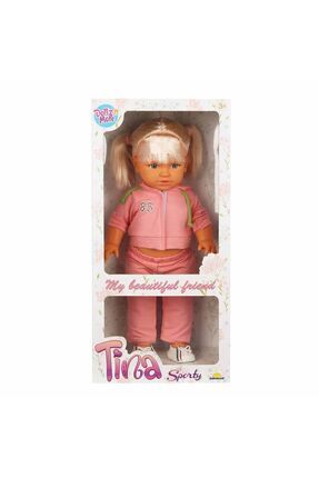Tina Sporty Bebek 45 cm - Açık Pembe Eşofmanlı Et Bebek Image 0