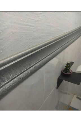 Düz Gri 8cm-110cm Yapışkanlı Çıta Çerçeve Süpürgelik Image 0
