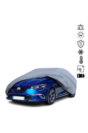 Renault Megane 4 Sedan (2016-) Araba Brandası Miflonlu Su Geçirmez Araba Brandası Uv Koruyuculu Image 0