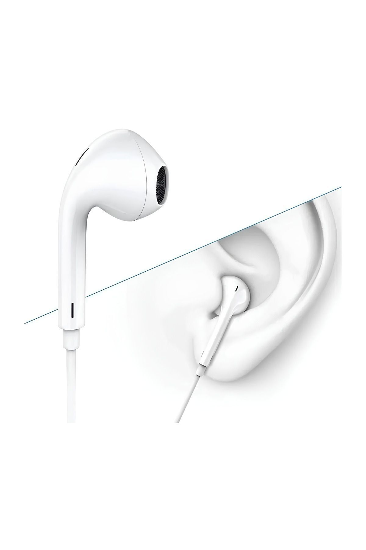 هدست سیم سیم بنفش ورودی جک iOS Android سازگار 3.5 میلی متر رنگ